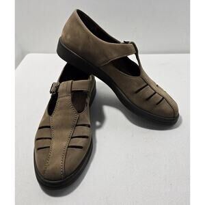 Mephisto Women Nubuck Leather Mary Jane Cool Air closed toe Loafer Shoes sz 8.5